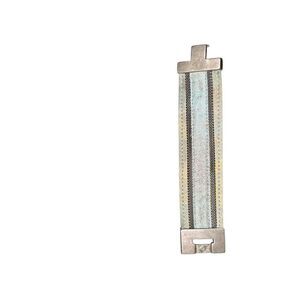 Anthropologie metal and leather wrap cuff